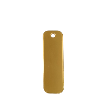 Kennel Brass Pendant Shape Name Tag - Medium